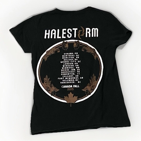 Halestorm Canadian Tour 2015 Concert Tour T-shirt Women’s Size Small - Picture 2 of 6